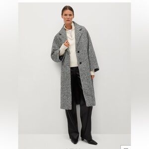 Mango 🩶 Oversized Wool Coat